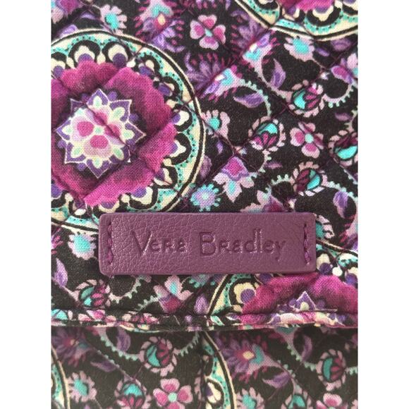 Vera Bradley Purple Medallion Carson Shoulder Bag - Picture 4 of 9